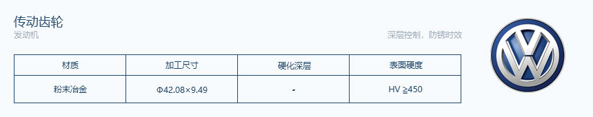 大众-发动机-转动齿轮 - 超高频